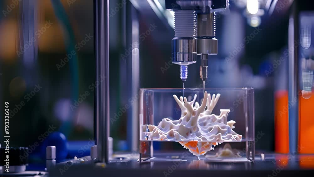 Poster precision 3d printing of a complex coral structure in a laboratory