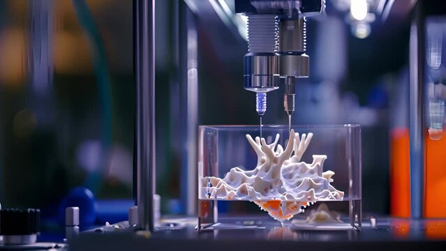 Precision 3D Printing of a Complex Coral Structure in a Laboratory