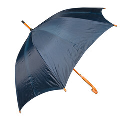 Umbrella for protection from rain and wind on an isolated background.