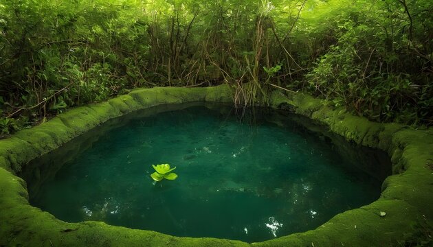 A hidden pool of water teeming with life upscaled 3