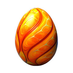 orange egg isolated