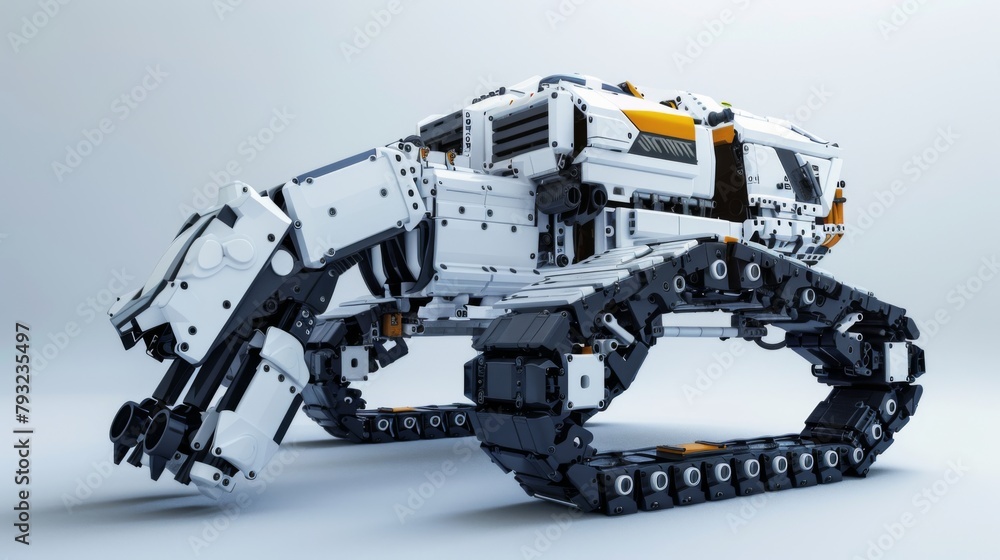 Poster robot made of parts
