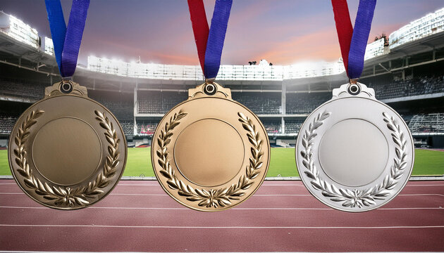 Medal and podium concept