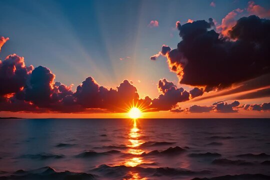 Bahamas sunset, Crepuscular rays, Magazine Photography