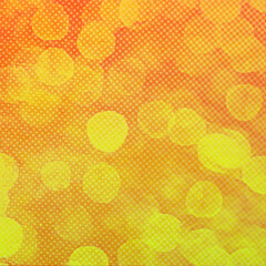 Yellow bokeh square background for Banner, Poster, ad, celebration, event and various design works