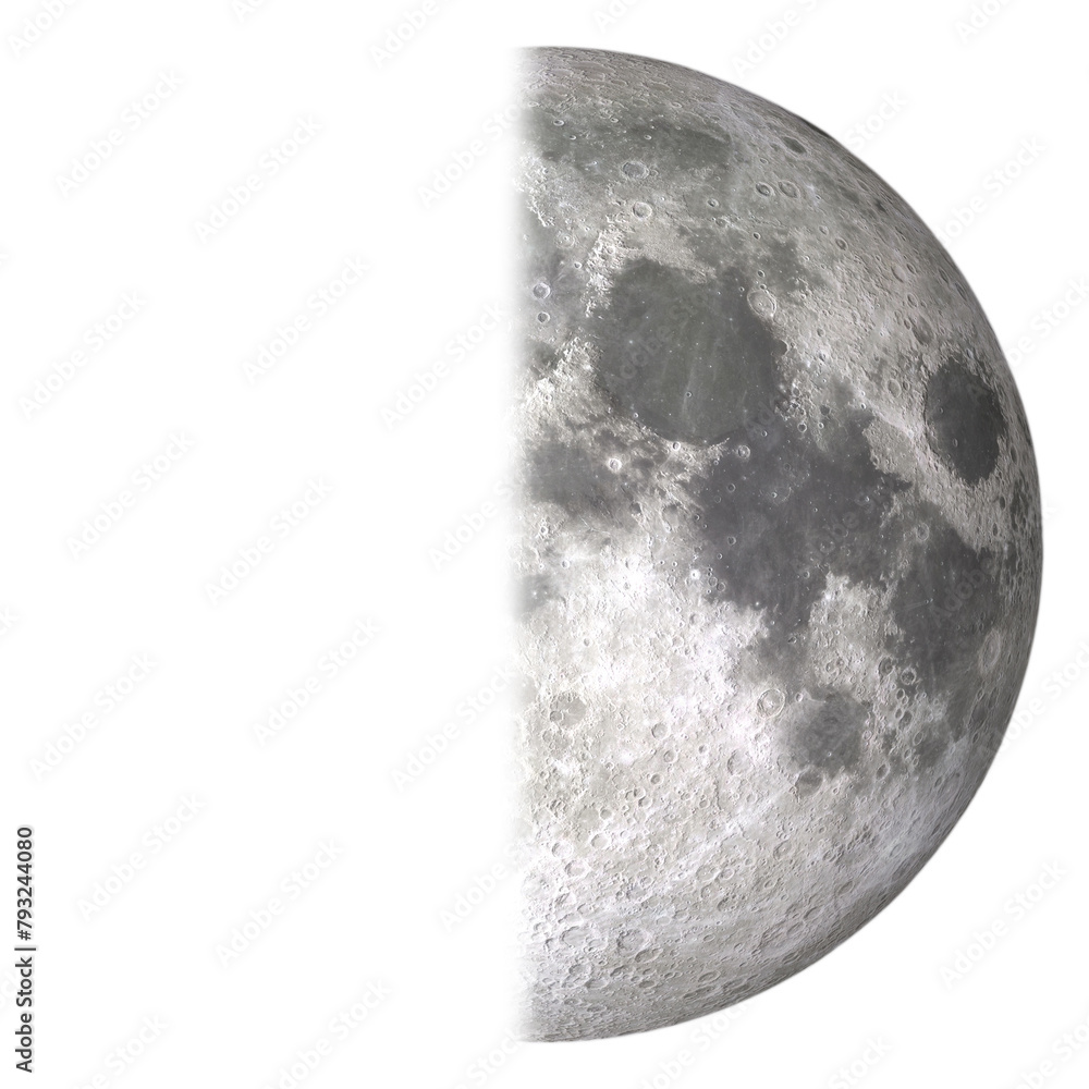 Canvas Prints first quarter (moon phase), 