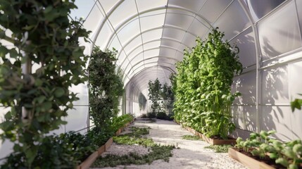 Tunnel Overgrown With the Plants