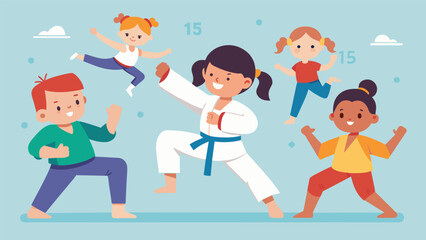 In addition to physical benefits children also develop cognitive skills such as focus memory and concentration through martial arts exercises