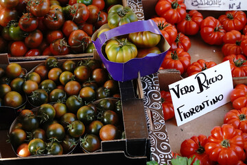 fresh vegetables on the market