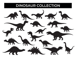Collection of Dinosaur Silhouettes