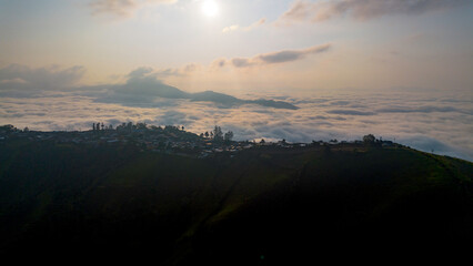 Sunrise over the mountains