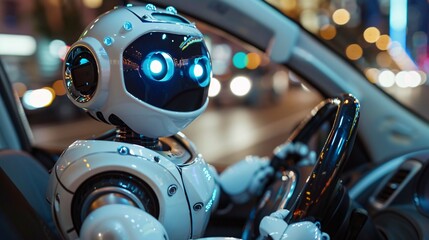 ai robot autopilot concept