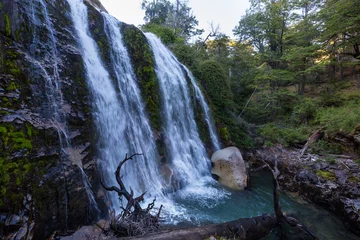 Selbstklebende Fototapeten Waterfall in Chile © Galyna Andrushko