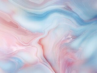 Obraz premium Abstract light blue and pink marble background for wallpaper, wedding invitation. Backdrop concept for your graphic design, banner, poster, digital collages, web design. Colorful illustration