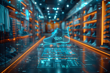 A recommendation engine analyzing customer behavior and preferences to offer personalized product suggestions and recommendations. Concept of AI-driven product discovery. Generative Ai.