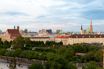 Blick über die wiener Innenstadt / View over Vienna city center