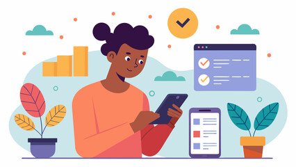 A person scrolling through their phone using a budgeting app to track their expenses and make informed financial decisions.