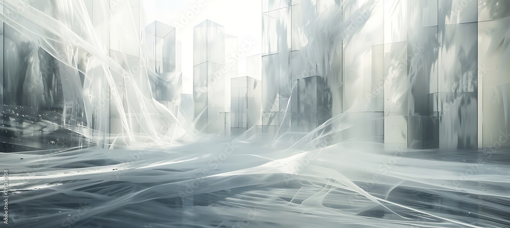 Aufkleber vibrant abstract background: a captivating fusion of colors and shapes in an intriguing image for cr