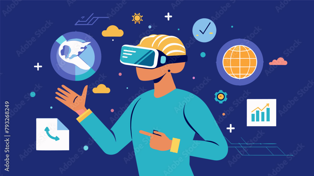 Poster an individual recovering from a traumatic brain injury engaging in a virtual reality environment des