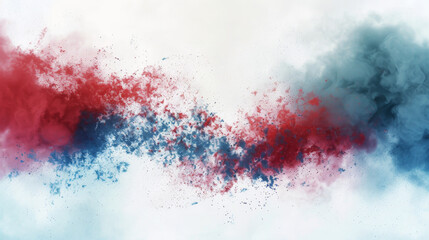 Red, White, and Blue Cloud of Smoke