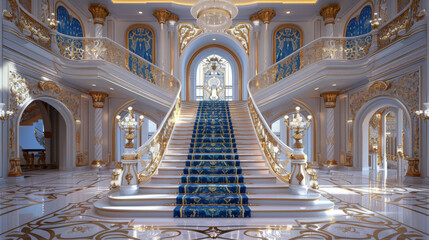 Fantasy interior of the royal palace