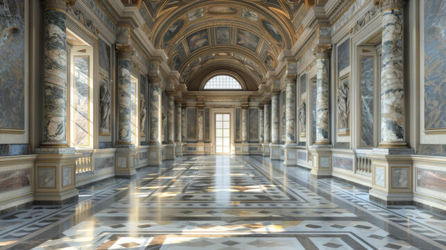 Fantasy interior of the royal palace