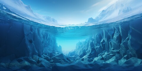 Antarctic sea iceberg Generative AI