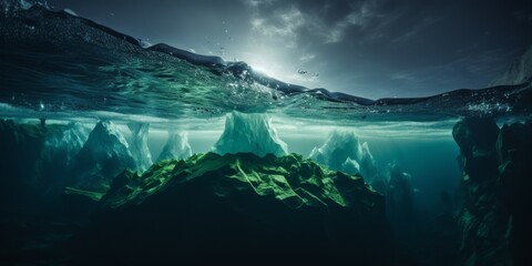 Antarctic sea iceberg Generative AI