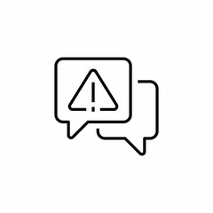 Speech Bubble Exclamation Mark Attention Warning icon