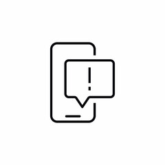 Phone Speech Bubble Warning Attention icon