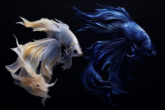 Sapphire Depths: Deep Sea Color Palettes With Silver Fish Streaks