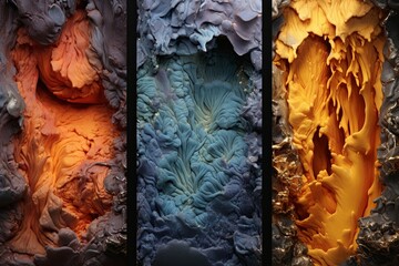 Thermal Vent Treasures: Deep Sea Color Palettes with Molten Golds