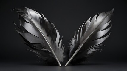 Silver Whispers Softness and Light in Metallic Plumage