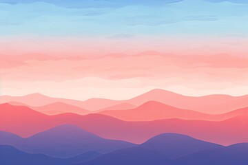 Minimalist Color Burn Backgrounds: Serene Sunset Palette Meditation App Header