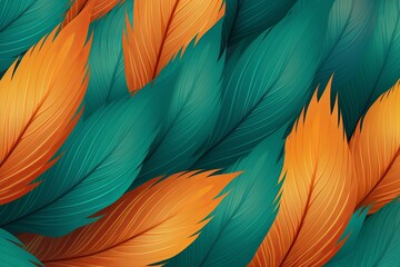 Interactive Orange Teal Landing Page Decor with Stunning Background Patterns