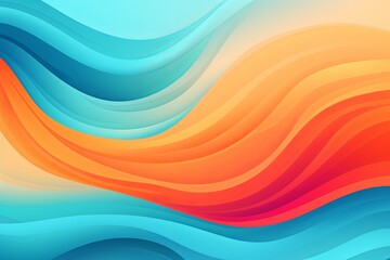 Orange Teal Landing Page Decor: Warm Cool Contrast Backgrounds