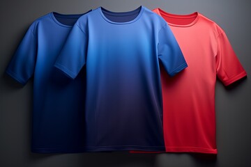 Red Blue Gradient Abstracts: Cool Gradient T-Shirt Prints Collection