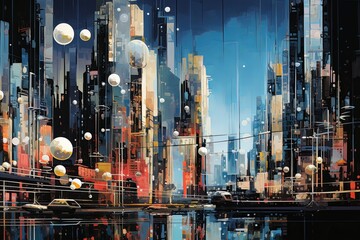 Tech Bubble Metropolis: Urban Tech Abstracts in Silicon Valley Dream