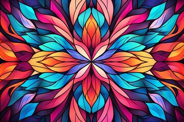 Wide Banner Vibrant Kaleidoscopic Festival Backgrounds - Graphics Burst Enticing Fiesta