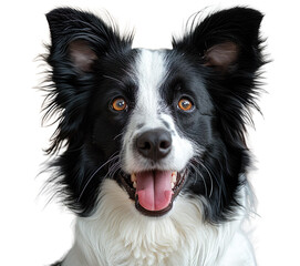 Border Collie isolated on a transparent background