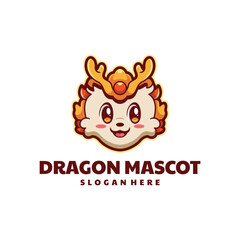 Cute Dragon Cartoon Logo