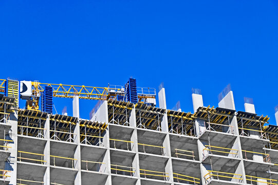 High-rise construction site