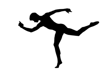 black vector image silhouette modern muscular body exercises, beauty, bodybuilding body line art. For use as a brochure template or for use in web design.