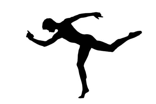 black vector image silhouette modern muscular body exercises, beauty, bodybuilding body line art. For use as a brochure template or for use in web design.