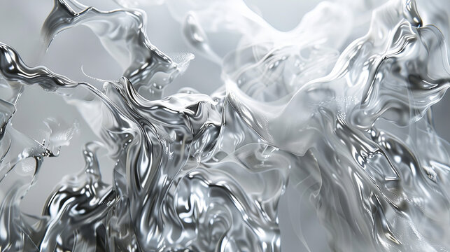 Close-Up of a Liquid Filled With Water