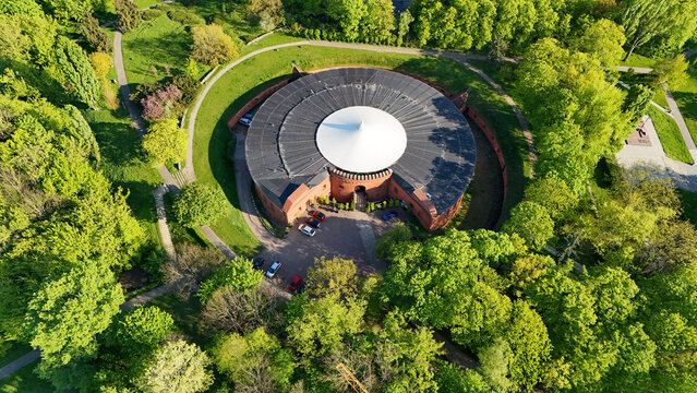 Park Traugutta w Warszawie widok z góry