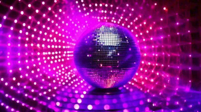 disco ball circling reflecting lights
