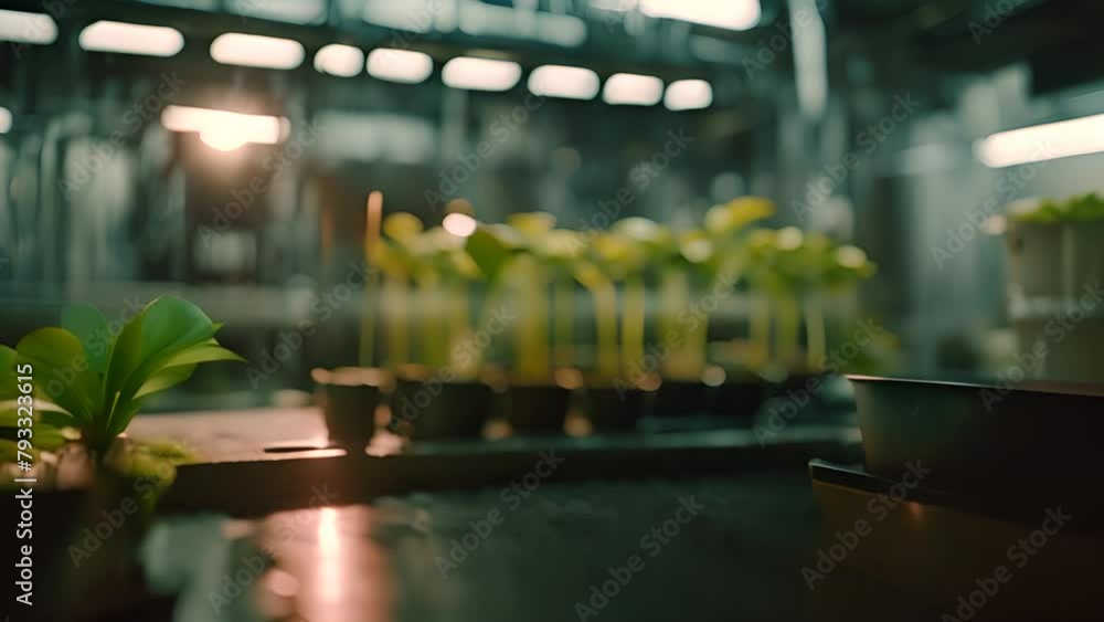 Aufkleber assorted plants arranged on table generative ai