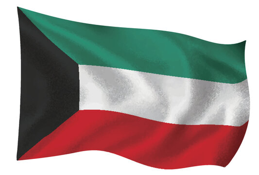 クウェート　国　旗　世界　アイコン