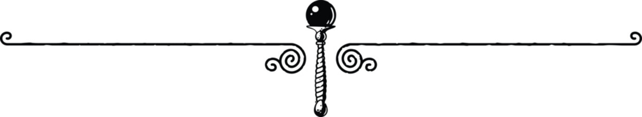 Elegant Header Footer - Magic Scepter